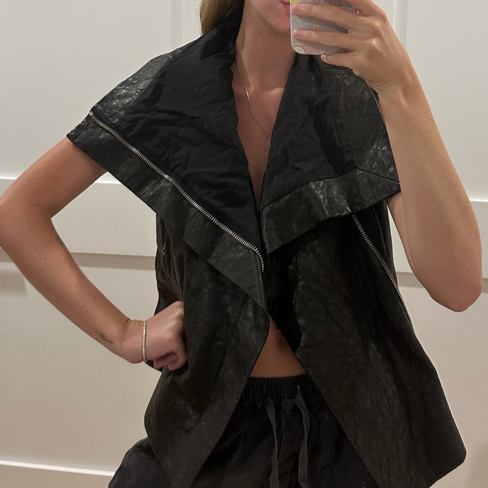 Rick Owen’s Asymmetrical Sleeveless Vest